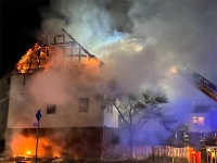 Am 17. Dezember 2023 brannte ein Fachwerkhaus im Frankenberger Ortsteil Viermünden.