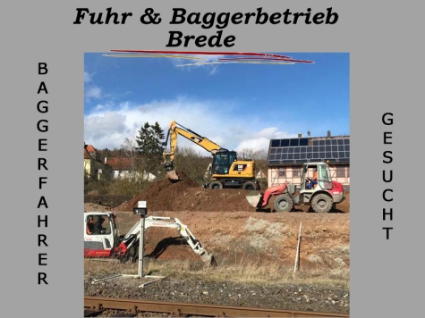 Baggerfahrer gesucht - jetzt bewerben