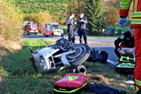 Schwerer Motorradunfall in Banfe