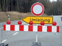 Am 10. Januar 2019 muss die Kreisstraße 85 für mehrere Stunden gesperrt werden - die Umleitungen sind ausgeschildert