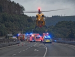 Zwei Rettungshubschrauber, Feuerwehren, Polizei und Rettungsdienste waren am 1. Oktober im Einsatz um Leben zu retten.