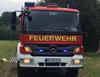 Einsatz der Freiwilligen Feuerwehr Frankenberg am 12. Juli an der B 252