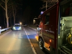 Am 9. April ereignete sich ein Unfall bei Altenbüren - die Löschgruppe war 90 Minuten im Einsatz.