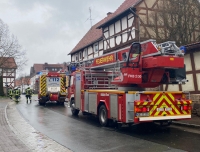 Ein F3-Brand wurde am 6. Februar 2021 in Viermünden gemeldet - 60 Brandschützer waren im Einsatz.
