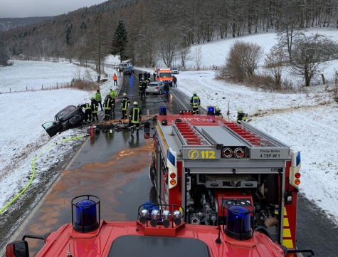 Am 15. März 2023 ereignete sich ein Verkehrsunfall zwischen Bontkirchen und Schwalefeld.