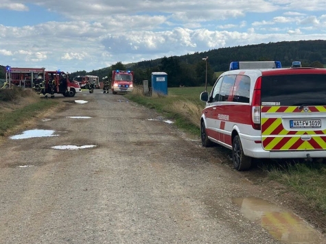Auf einer Biogasanlage bei Braunau entzündete sich am 5. September 2026 Methan in einem Gärbehälter.