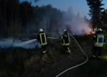 90 Einsatzkräfte waren bei Essentho wegen eines Flächenbrandes im Einsatz.