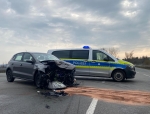 Ein Verkehrsunfall mit Sachschäden ereignete sich auf der B253 am 21. April 2021 bei Röddenau.