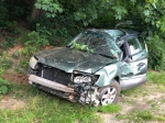 Dieser Subaru Forester wurde am 5. Juli 2020 mit wirtschaftlichem Totalschaden abgeschleppt - der Fahrer kam nach Kassel ins Klinikum.  