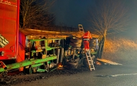 Mehrere Stunden musste die Bundesstraße 253 in Höhe Johannisland wegen einem Unfall gesperrt werden.