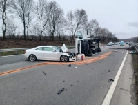 Zu einem Verkehrsunfall auf der A44 musste am späten Vormittag des 26. März 2023 die Löschgruppe Meerhof ausrücken.