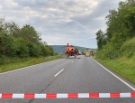Ein schwerer Verkehrsunfall hat sich am 31. August 2021  auf der Bundesstraße 253 bei Bad Wildungen ereignet - die Straße ist gesperrt.