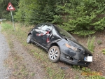 Auf der L 3076 zwischen Schreufa und Sachsenberg kam ein Mitsubishi Colt am 30. August 2026 von der Fahrbahn ab.
