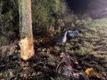 Bei dem schweren Verkehrsunfall am 25. Oktober 2026 wurden Motor, Getriebe und Achse aus dem Golf gerissen.
