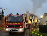 In Herbelhausen (Gemünden) brennt ein Wohnhaus.