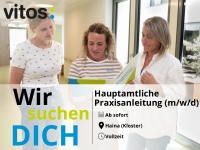 Vitos Haina wirbt für die Stelle „Hauptamtliche Praxisanleitung (m/w/d)“ – gesucht werden Bewerberinnen und Bewerber ab sofort in Vollzeit am Standort Haina (Kloster).