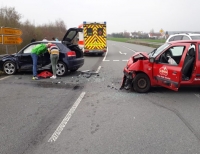 Die Fahrt nach Allendorf endete am 6. April für einen Mann aus Frankenberg nach einem Verkehrsunfall  im Krankenhaus 