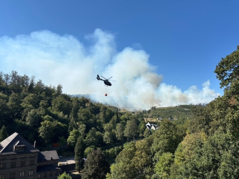 Nahe Helmighausen ist am 13. August 2026 ein Feldbrand auf den angrenzenden Wald übergesprungen.