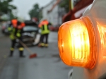 Verfolgungsjagd im Raum Kassel - BMW stößt frontal mit Streifenwagen zusammen.