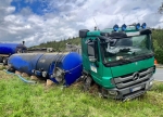 Ein Alleinunfall auf der Bundesstraße 485 führte am Montagvormittag (24. Juli 2023) zu einem Großaufgebot an Einsatzkräften - der Streckenabschnitt war für mehrere Stunden gesperrt.