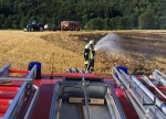 Am 9. August 2022 rückte die Feuerwehr nach Wetterburg aus, um einen Flächenbrand zu verhindern.