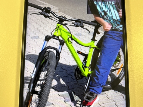 Ein ungesichertes Mountainbike wurde aus einem Vorgarten gestohlen, die Polizei ermittelt.