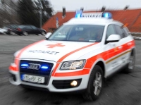 Polizeikräfte und Retter waren am 4. September 2023 in Allendorf im Einsatz.