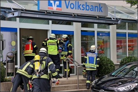 In der Bad Berleburger Volksbank wurde Brandgeruch wahrgenommen. 