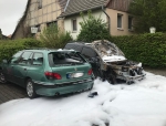 Ein Land Roover ist am 11. Mai in Basdorf ausgebrannt - die Kripo ermittelt. 