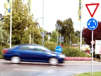 Am 9. Juni kam es in Frankenberg im Kreisverkehr an der Hainstraße zu einem Unfall.