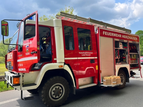 Die Feuerwehren aus der Gemeinde Vöhl waren am 15. Mai 2023 im Einsatz.
