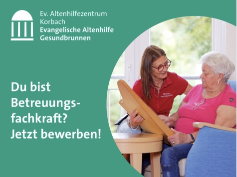 Betreuungsfachkraft für Korbach gesucht