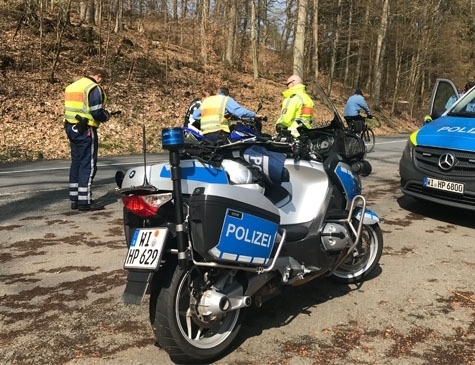 Polizeikontrollen wurden an 26. April 2024 am Edersee durchgeführt.