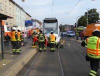 Am Morgen des 3. August kam es zu einem Unfall zwischen einer Fußgängerin und einer Tram in Kassel.