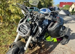 Zwei Motorräder kollidierten am 1. Oktober 2023 in Dodenau miteinander - Polizei, Feuerwehr und Retter waren im Einsatz.