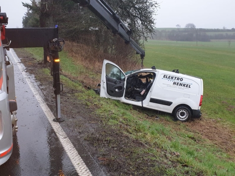 Schwerer Unfall an der Meiserburg am 19. Dezember 2024.