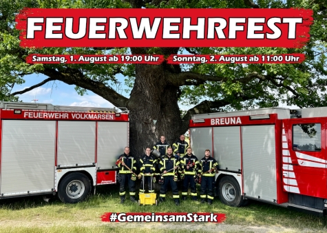 Die Feuerwehr Volkmarsen lädt am 1. und 2. August 2026 zu ihrem Feuerwehrfest in die Kugelsburgstadt ein.
