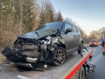 Dieser Suzuki Ignis wurde am 17. Dezember 2022 bei einem Unfall völlig zerstört.