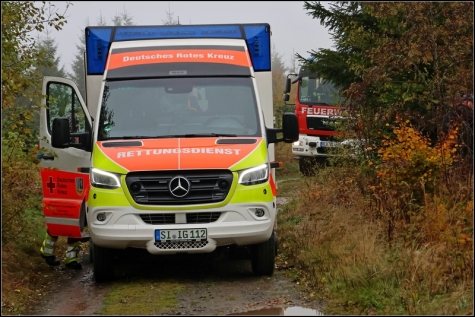 Feuerwehr und Rettungsdienst konnten den Patienten schnell erreichen. 