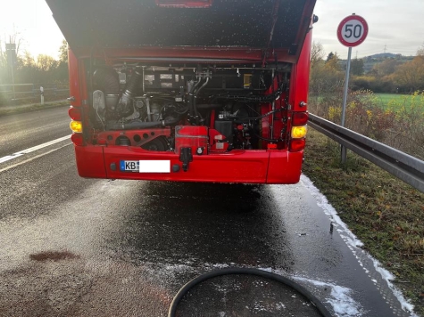 Am 13. November 2025 führte eine Rauchentwicklung am Linienbus in Mehlen zu einem Feuerwehreinsatz.