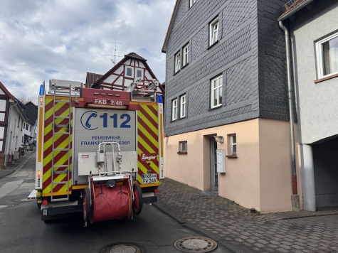 Feuerwehr Frankenberg im Einsatz – zum Glück kein Brand.