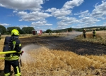 Am Samstagnachmittag (16. Juli 2022) stand ein Stoppelfeld zwischen Nieder-Ense und Nordenbeck in Flammen. Mehrere Notrufe gingen bei der Leitstelle ein.