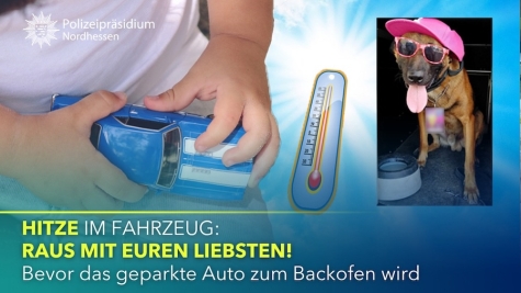Die Polizei weist bei Sommerhitze auf wichtige Verhaltensregeln hin.