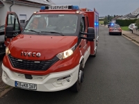 Im Badezimmer eines Einfamilienhauses in Lelbach war am Montagmorgen ein Brand ausgebrochen.