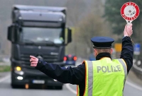 Beamte der Polizeistation Bad Wildungen stoppten am 18. Juli 2023 einen Truck in Mehlen.