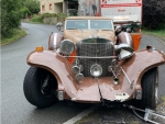 Ein Oldtimer erlitt am 6. September 2024 im Landkreis Waldeck-Frankenberg einen Totalschaden.