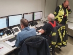 Ehrenamtliche Einsatzkräfte der Kernstadtwehr koordinierten die eingehenden Hilfeersuchen direkt aus der Kommunikationszentrale der örtlichen technischen Einsatzleitung.