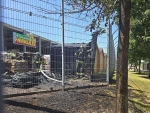 Die Feuerwehr Korbach konnte ein Übergreifen der Flammen auf das Gebäude verhindern.