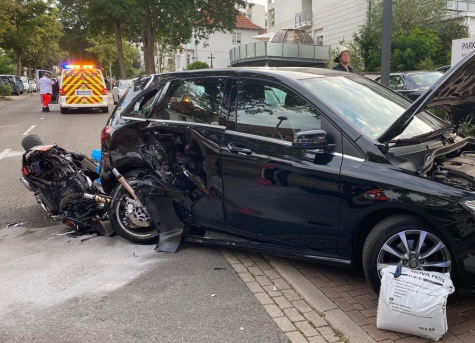 In Bad Wildungen ereignete sich am Montag ein schwerer Verkehrsunfall.