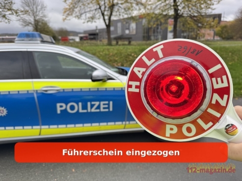 Der Fahrer wurde an einer Kontrollstelle angehalten und anschließend genauer überprüft.